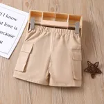 Toddler Boy 100% Cotton Solid Cargo Shorts   image 2