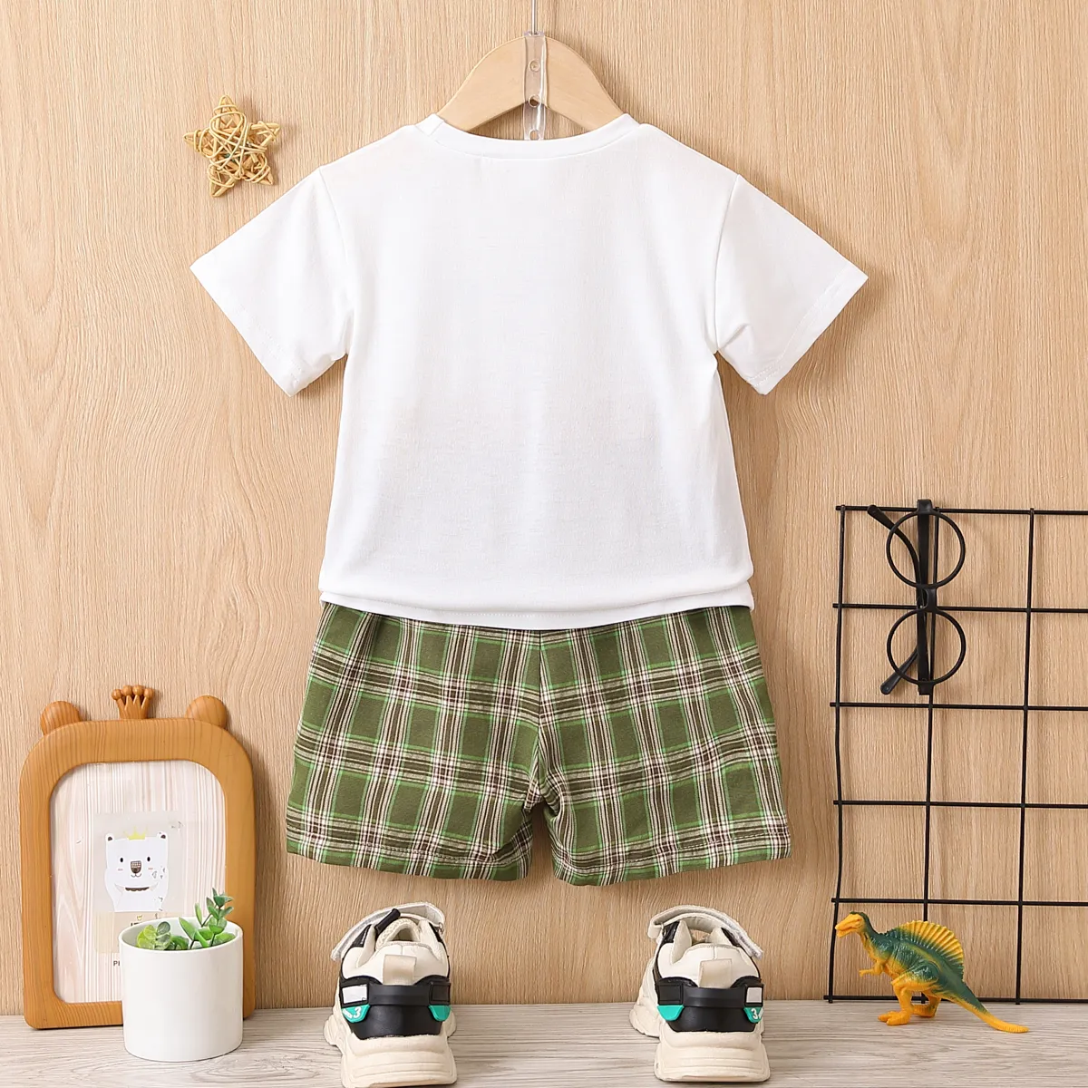 2 unidades Criança Menino Infantil conjuntos de camisetas multicor image 2