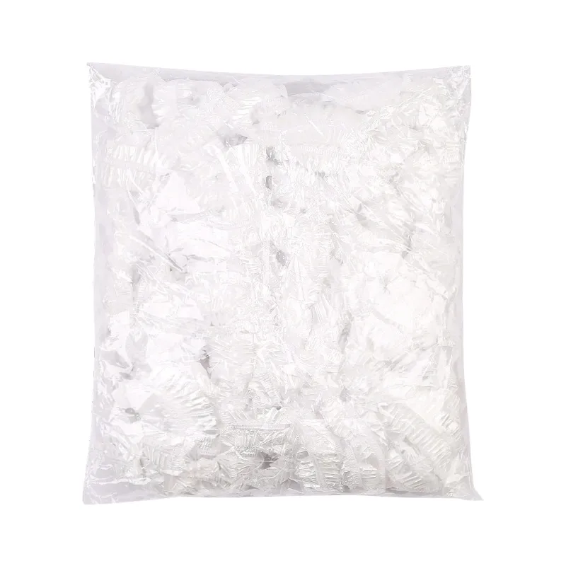 Paquete de 100/paquete de 300 bolsas de mantenimiento fresco sellado reutilizable elástico elástico fundas de almacenamiento de alimentos envoltura de cocina universal tapas de sellado Blanco big image 1