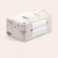 Large Capacity Clothes Quilt Storage Bag Organizer with Handle Clear Window Sturdy Zipper for Comforters Blankets Bedding Clothes  image 1
