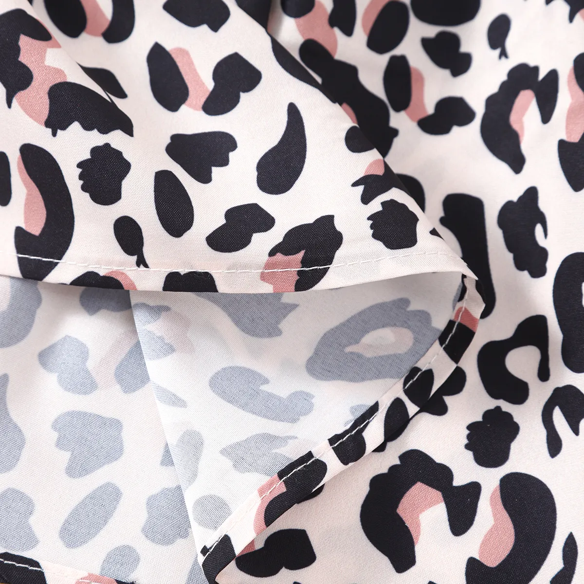 2 unidades Criança Menina Mangas franzidas Bonito Padrão de leopardo Vestidos  image 6