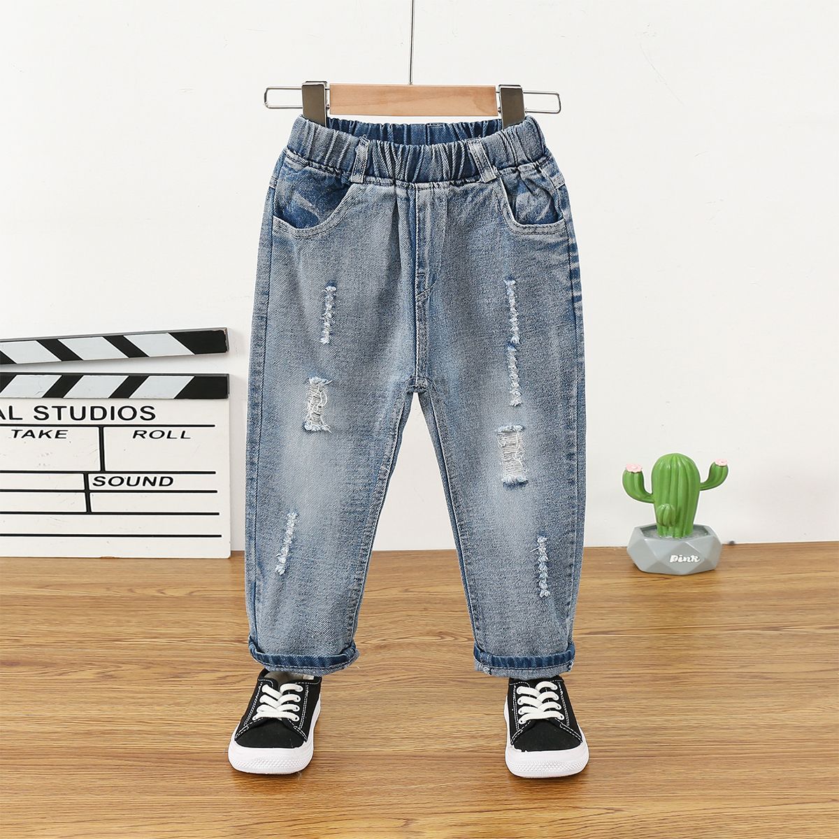 

Toddler Boy Blue Ripped Jeans