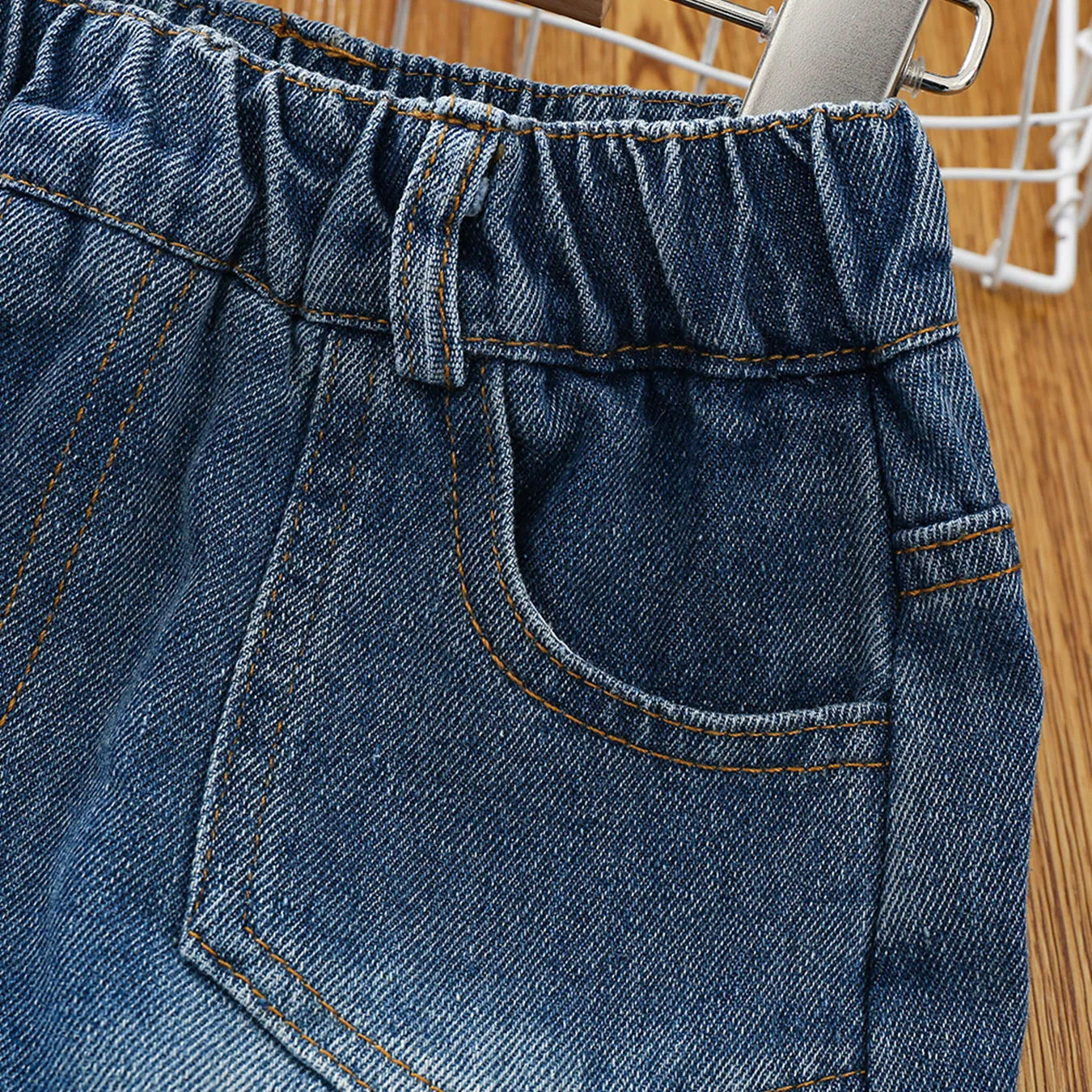 Kid Girl Pockets Denim Skirt   image 4