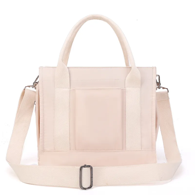 Diaper Bag Tote Mom Bag Large Capacity Multifunction Handbag with Adjustable Shoulder Strap Beige image 3