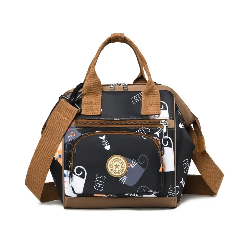 Multifunctional Mommy Bag Large Capacity Diaper Bag Handbag Black