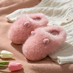 Toddler / Kid Cartoon Fluffy Thermal Slippers Pink image 2