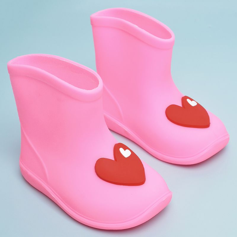 

Toddler / Kid Heart Graphic Pink Rain Boots