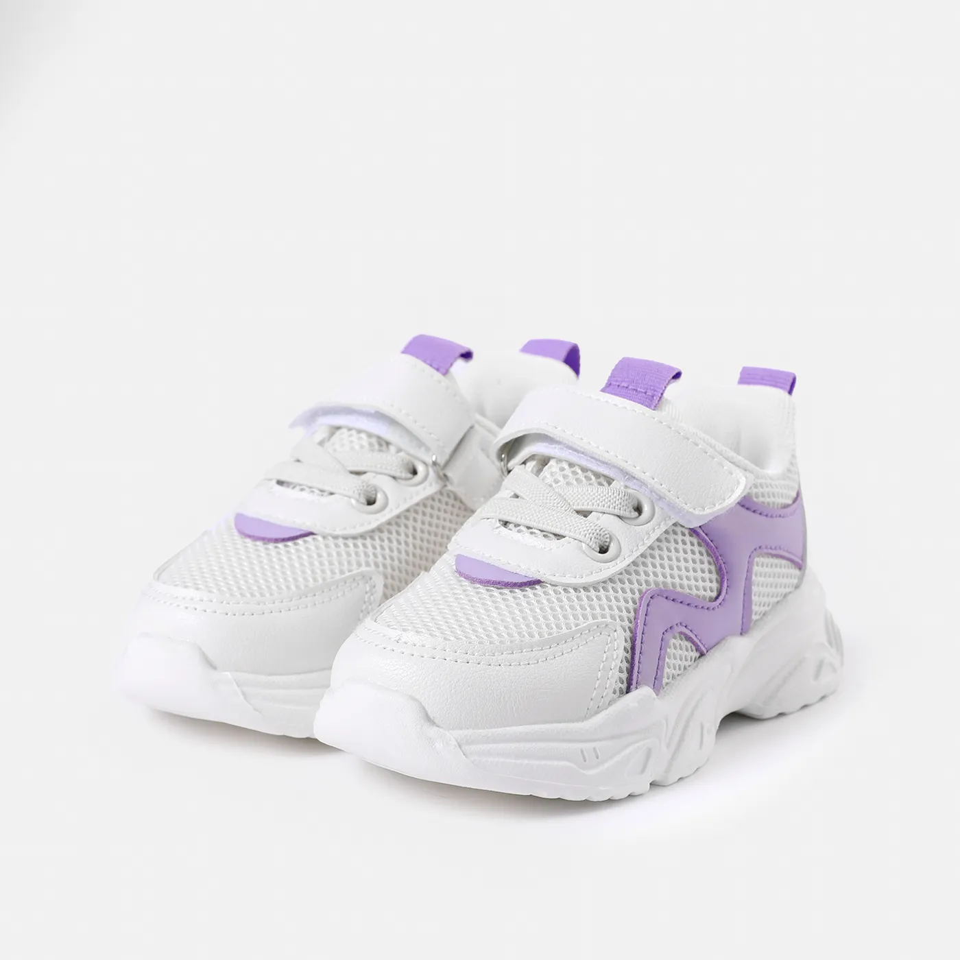 Toddler / Kid Mesh Breathable Light Purple Sneakers  image 5