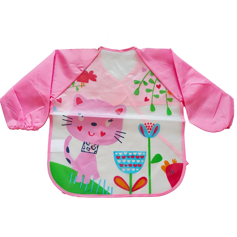 Cartoon Pattern Baby Toddler Waterproof Long-sleeve Smock Water Repellent Oil Repellent Stain Repellent  image 5