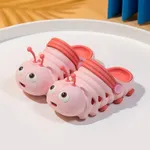 Zapatos de playa con agujeros de oruga de dibujos animados lindos para niños pequeños/niños Rosado