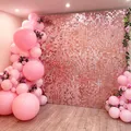Backdrop Curtain Square Rain Silk Curtain Background Wall Sequin Square Streamer Backdrop for Birthday Wedding Anniversary Party Decor  image 3