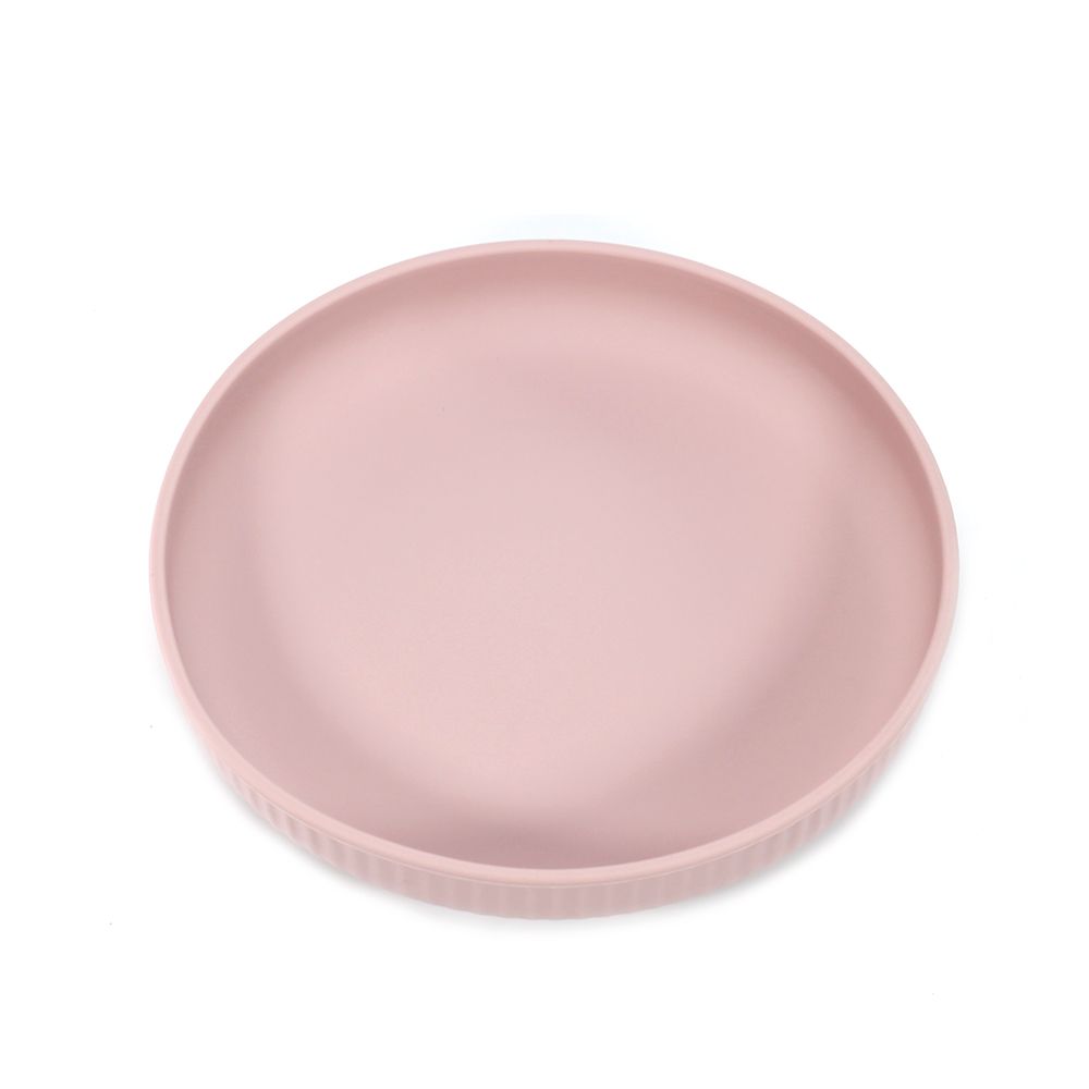 Non-BPA Silicone Striped Kids Plate For Mealtime