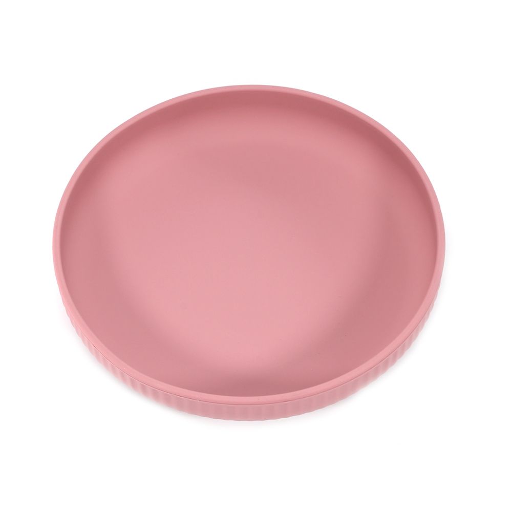 Non-BPA Silicone Striped Kids Plate For Mealtime