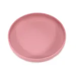 Non-BPA Silicone Striped Kids Plate for Mealtime Cameo brown