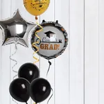 13-pack Graduation Balloons Party Decoration Black Gold Silver Foil Balloons for Graduation Theme Party Decoration Supplies  image 3