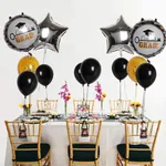 13-pack Graduation Balloons Party Decoration Black Gold Silver Foil Balloons for Graduation Theme Party Decoration Supplies  image 4