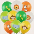 50-pack Animal Graphic Balloons Animal Theme Party Latex Balloons for Birthday Baby Showers Party Supplies  image 1