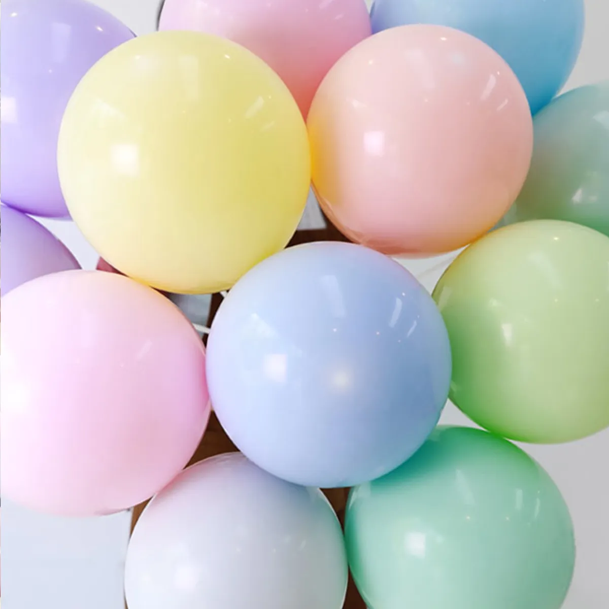 100-pack Macaron Pastel Color Latex Balloons Arch Garland for Birthday Wedding Baby Showers Party Supplies Multi-color big image 1