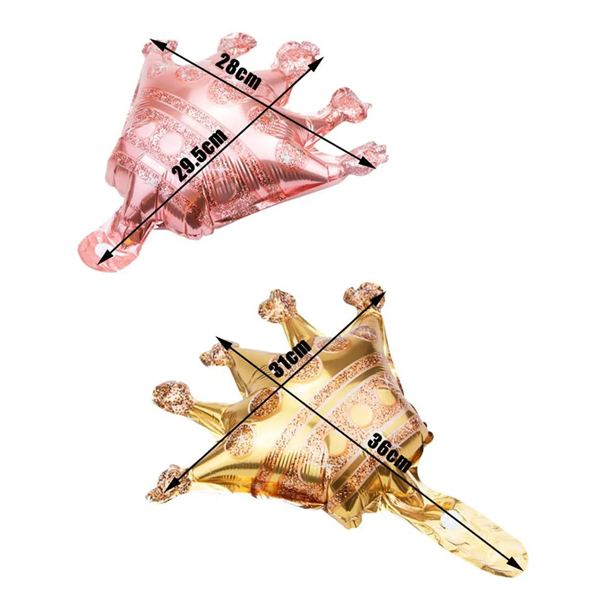 Pack of 12 Crown Balloons Foil Crown Balloons for Holiday Parties and Birthday Parties  image 4
