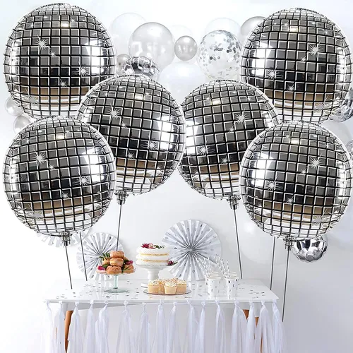 6 Pack 3D Aluminum Film Leaves Birthday Party and Holiday Decoration Balloons