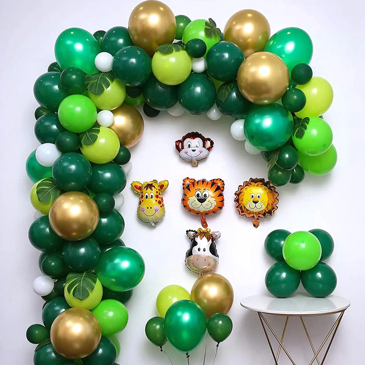 164Pcs Jungle Party Balloons Garland Arch Kit, Safari Party Decorations Wild Birthday Party Supplies  image 2