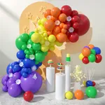 Rainbow Balloons Garland Arch Kit, 126pcs Color Balloons Colorful Party Balloons for Birthday Party Baby Shower Decoration Multi-color image 3