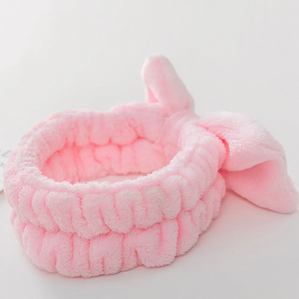Pink Bath Hair Wrap Band para chuveiro  Rosa image 2