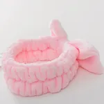 Pink Bath Hair Wrap Band for Shower   image 2
