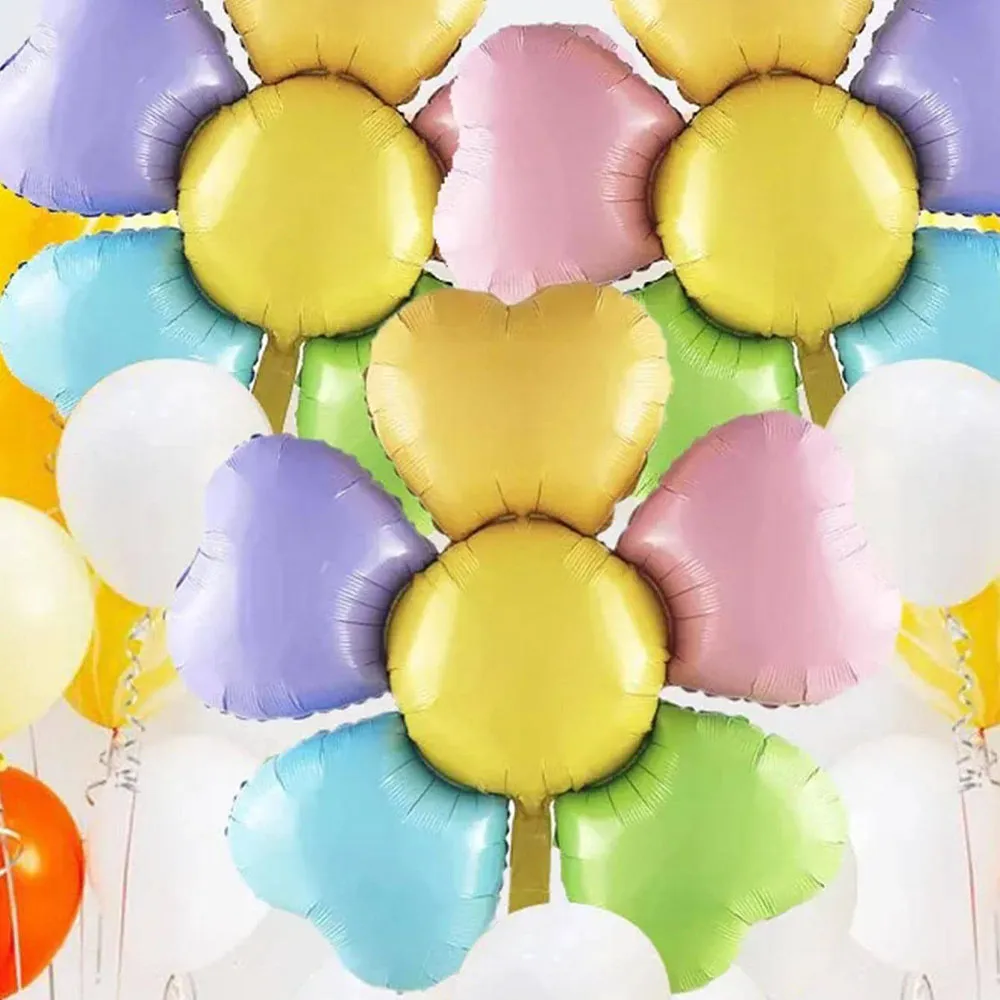 Lindos globos de decoración de fiesta de unicornio, girasol, arco y medusas Multicolor big image 1