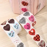 500pcs Heart Shape Holiday Party Birthday Party Sticker Packaging Bags - 2.5cm Diameter Paper Labels  image 3