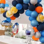 86pcs Espaço - tema de balão de festa infantil Set Multicolorido image 4