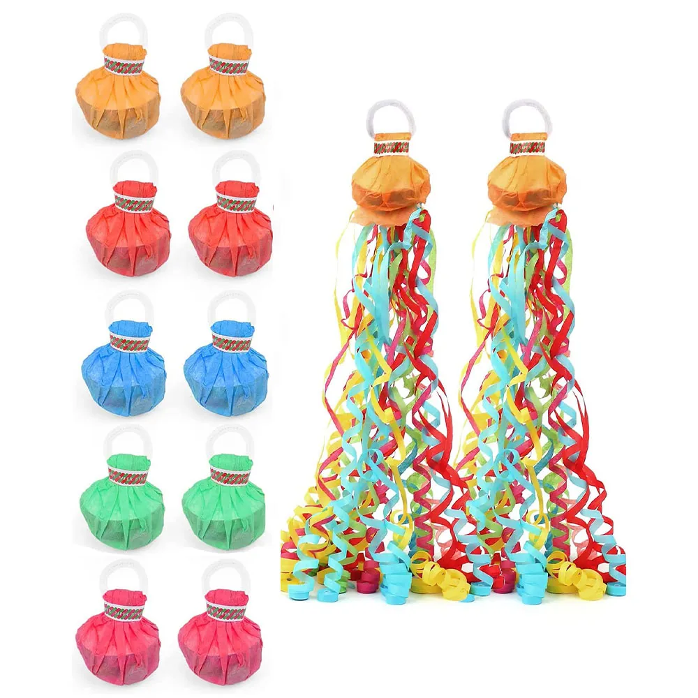 Random Color Pack Handheld Confetti Ribbon Atmosphere Enhancers