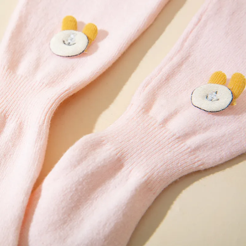 Baby Girl Rabbit Graphic Solid Leggings   image 3