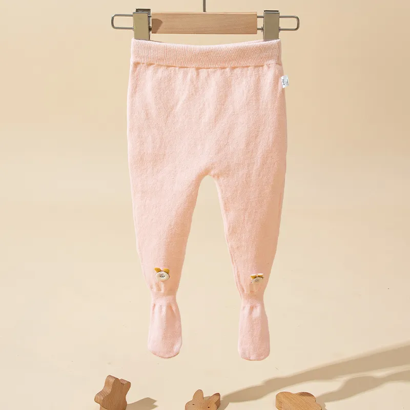 Baby Girl Rabbit Graphic Solid Leggings   big image 1