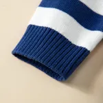 2pcs Baby Boy 100% Cotton Fox Graphic Stripe Long-sleeve Sweater and Pants Set  image 4