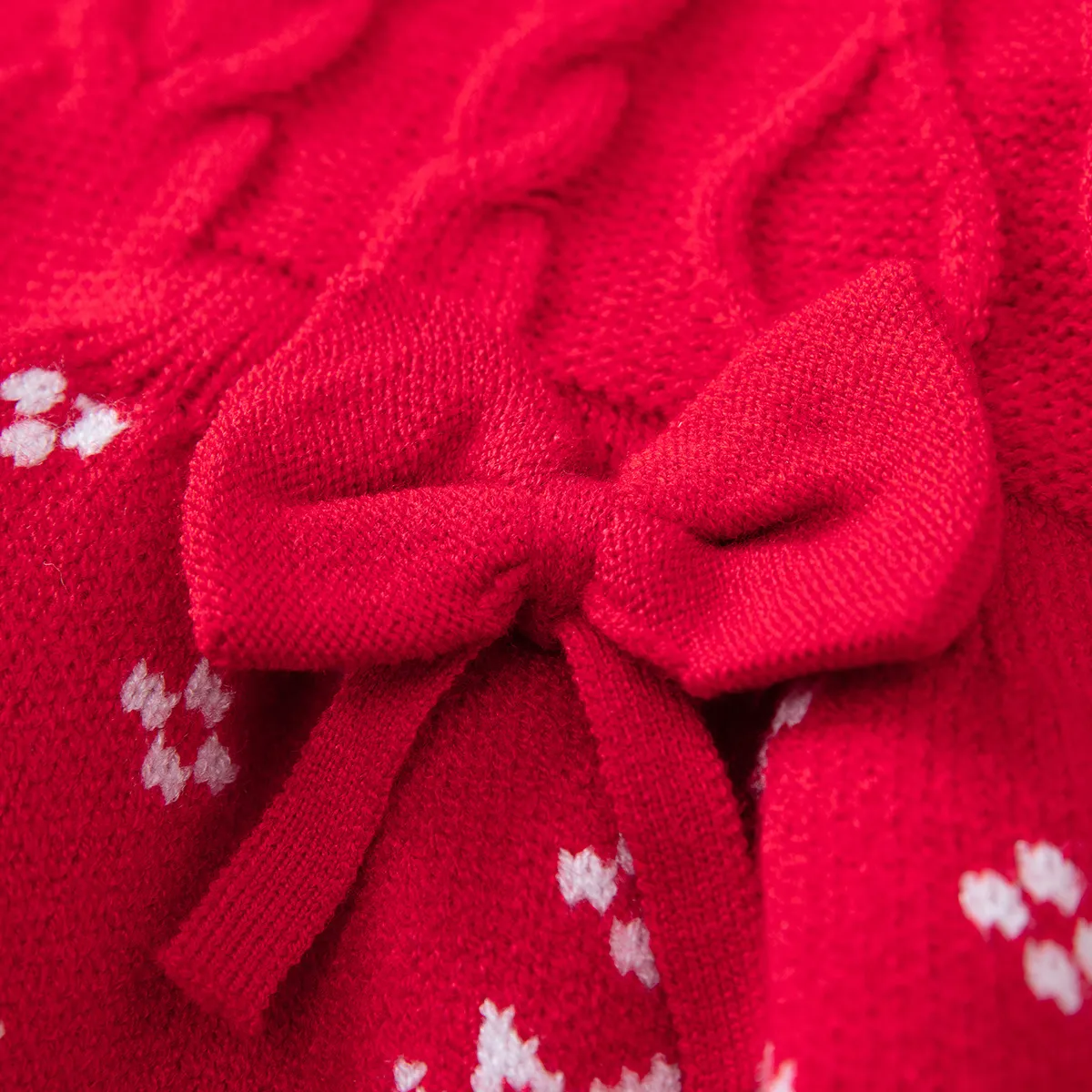 Baby Girl Christmas Sweet Sweater Dress   image 3