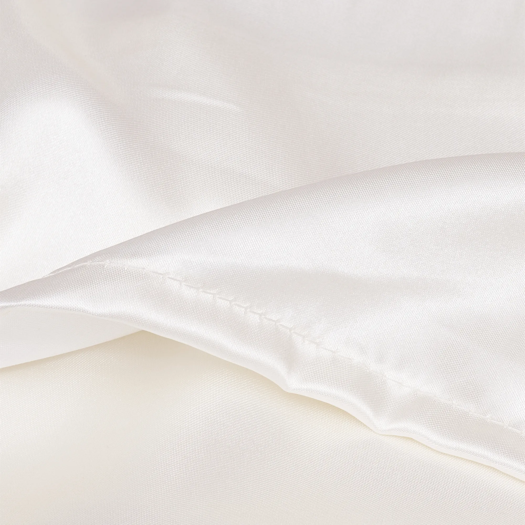 Satin Pillowcase Artificial Silk Satin Pillow Case with Envelope Closure Beige image 6