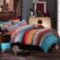 3 Piece Boho Bedding Set 1 Bohemian Design Duvet Cover & 2 Pillow Cases  image 1
