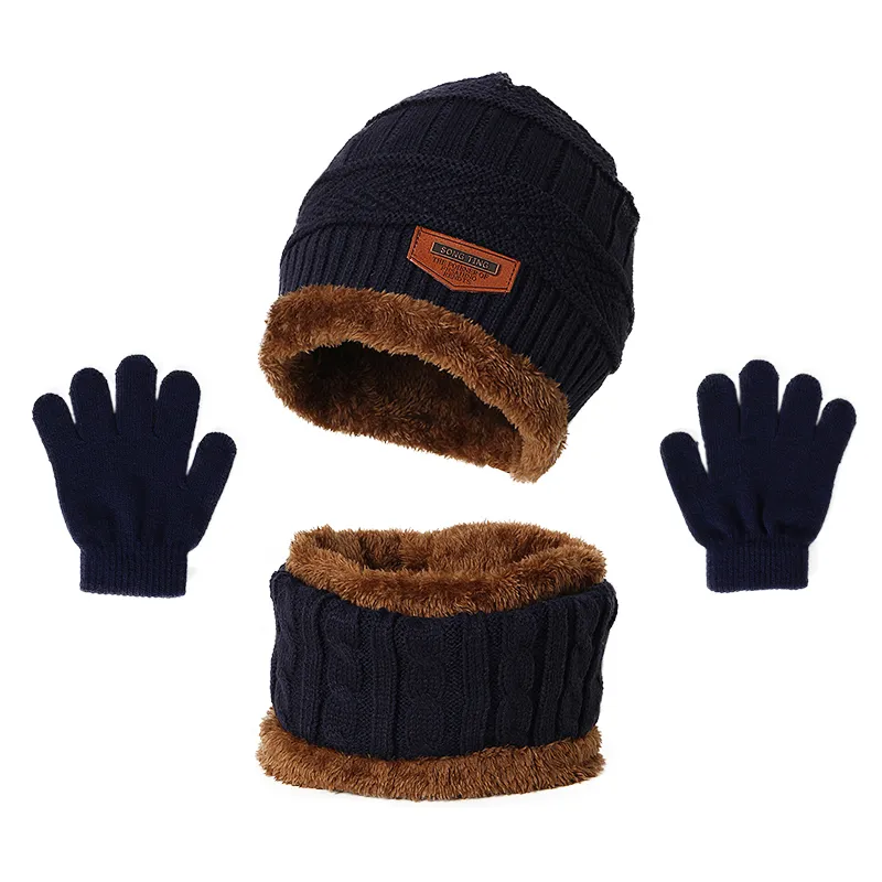 Toddler/kids Essential warm suit in winter, Plush hat  scarf and gloves.