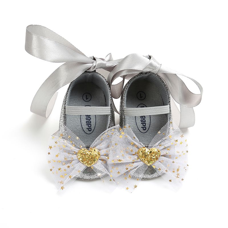 

Baby Bow Decor Multifunction Shoelace Prewalker Shoes