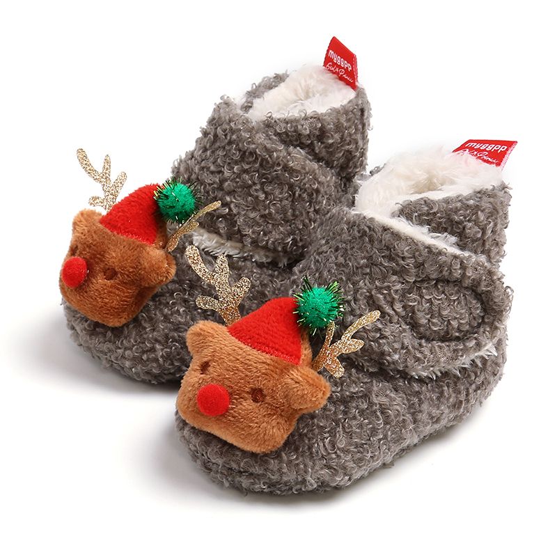 Christmas Baby & Toddler Festival Theme Decor Prewalker Shoes