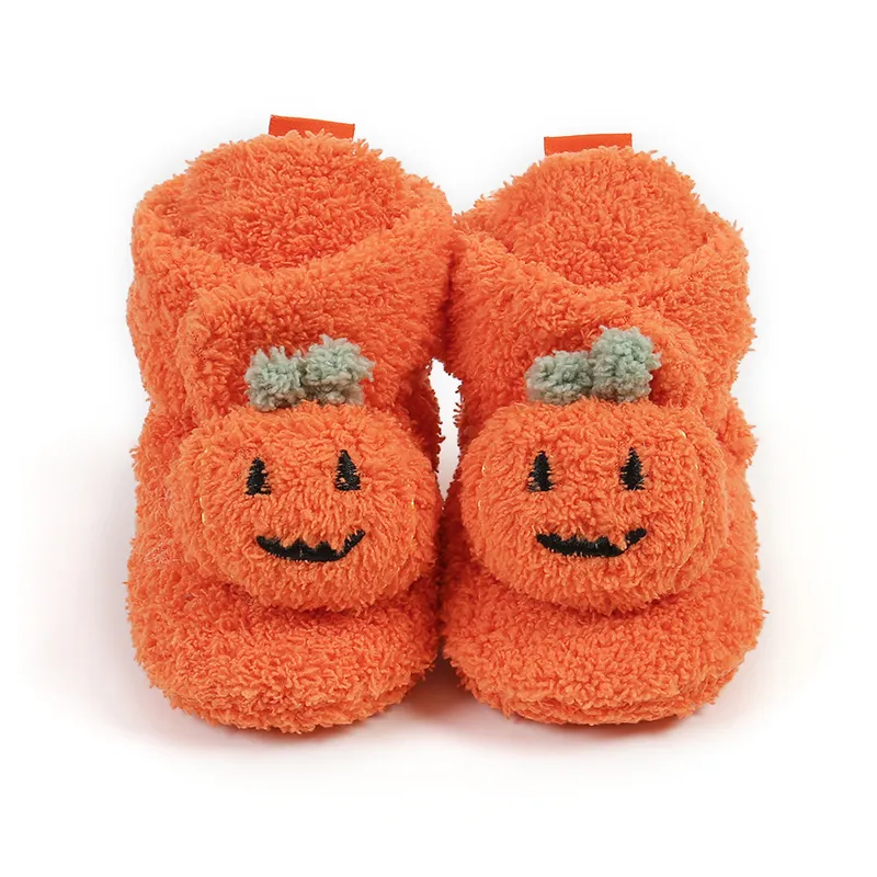 Bébé Unisexe Halloween Enfantin Motif Halloween Chaussures d'avant marche Orange big image 1