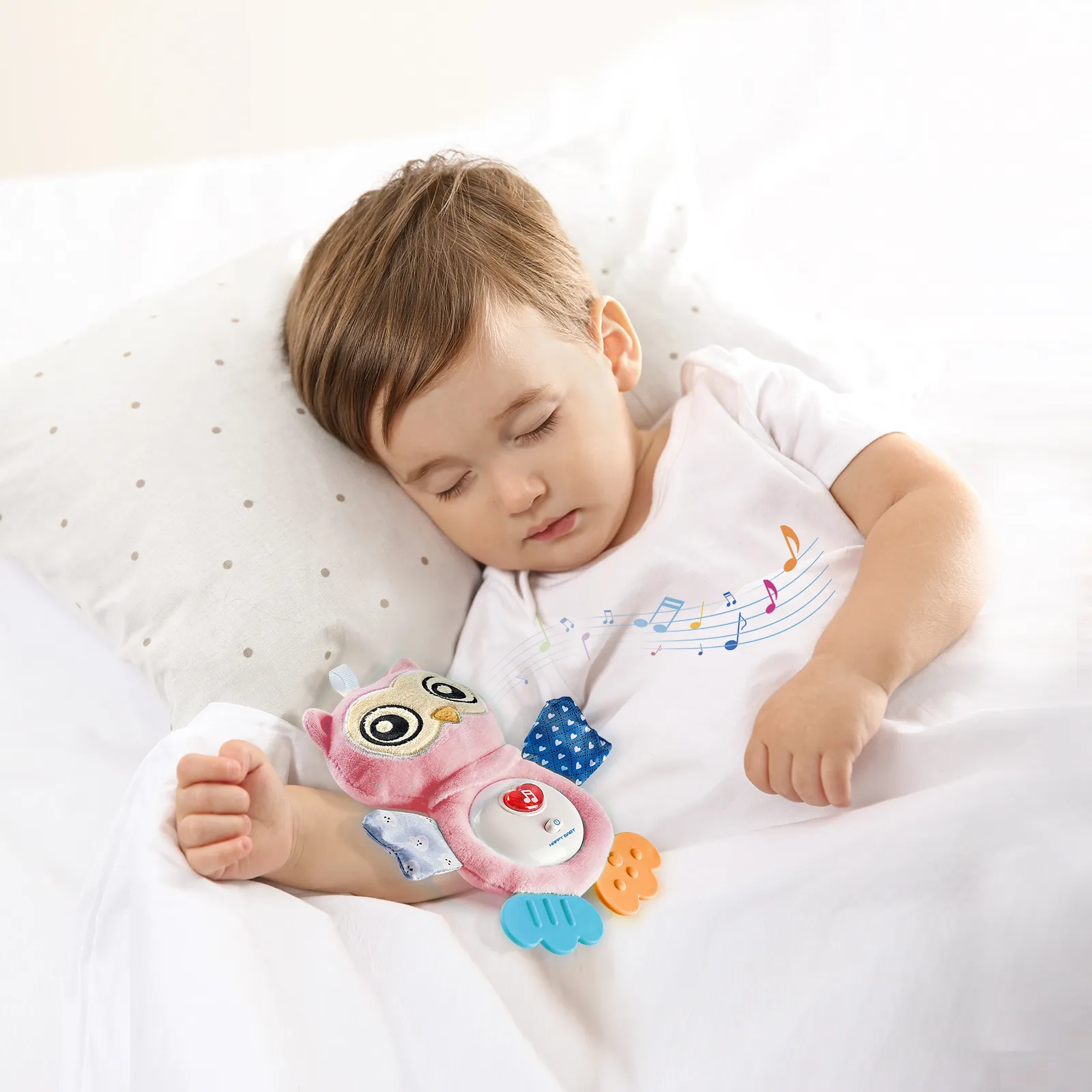 Baby Bird Shape Music and Light Appease Teether Doll  image 3