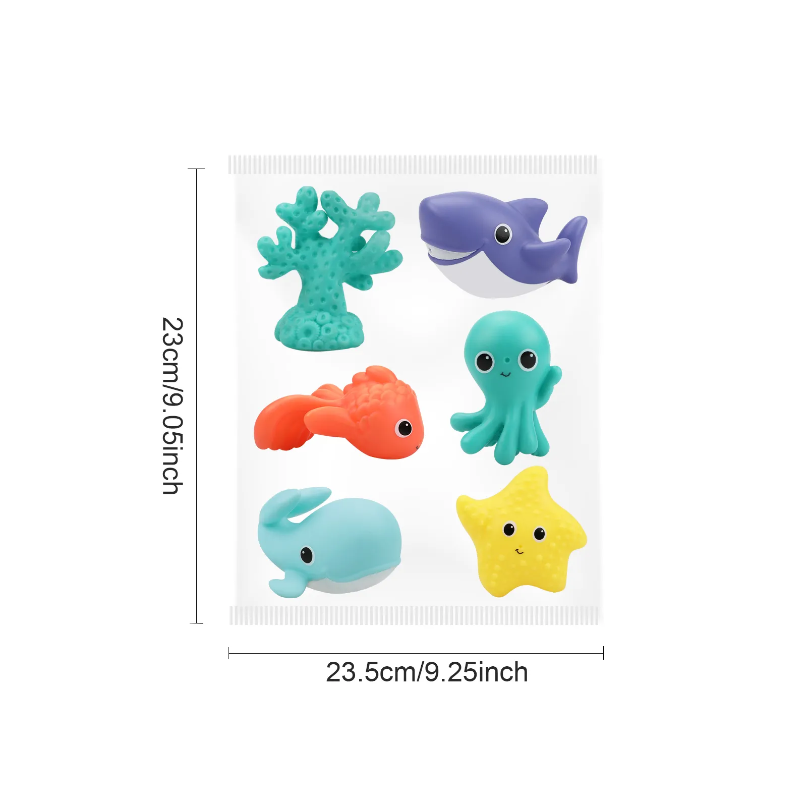 Conjunto de 6 Baby Ocean Perception Toy Azul image 4