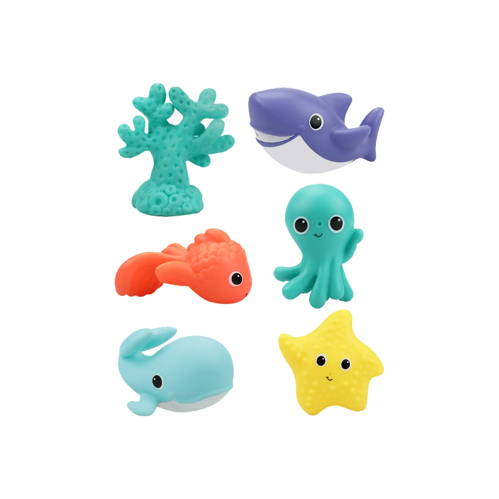 Conjunto de 6 Baby Ocean Perception Toy Azul big image 1