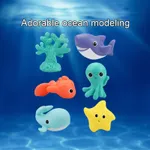 Conjunto de 6 Baby Ocean Perception Toy Azul image 5