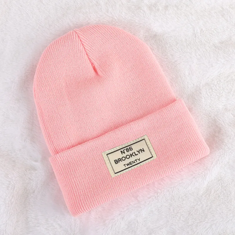 Toddler/kids Casual simple knitted hat Pink image 2