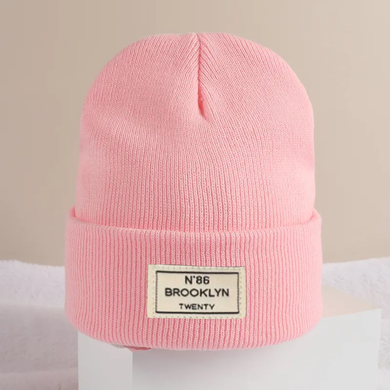 Toddler/kids Casual simple knitted hat Pink image 3