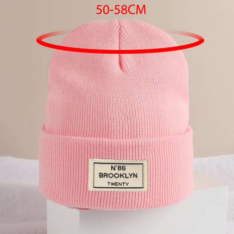 Toddler/kids Casual simple knitted hat Pink image 4