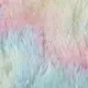 彩虹顏色長髮帶染色地毯凸窗床頭墊柔軟區域地毯毛茸茸的毯子漸變色客廳地毯 彩色